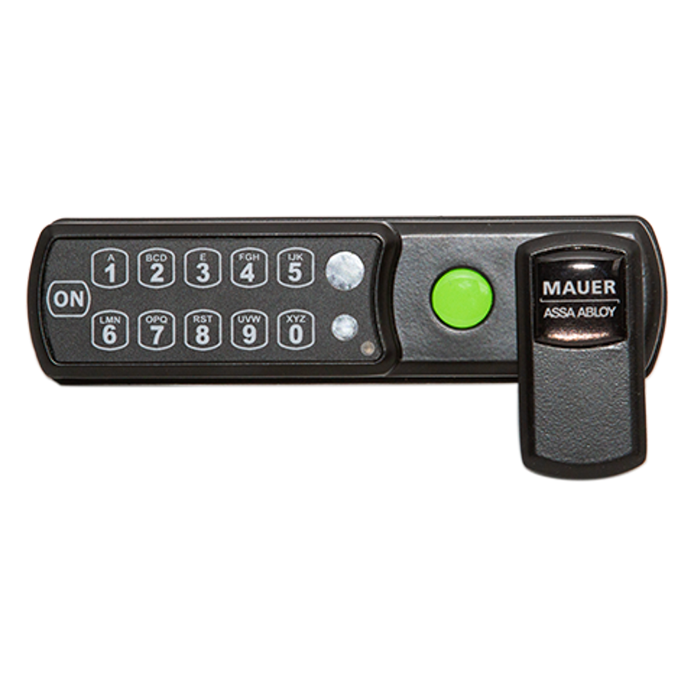 06101102-ELL-HL mauer ELLcam pin code lock horizontal mounting-changing user-black-left