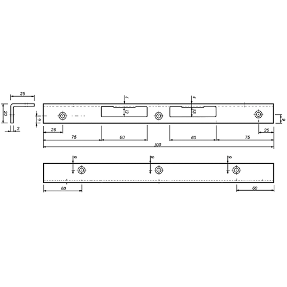 08405008R Mauer 405R sluitplaat plaat Ls/Rs