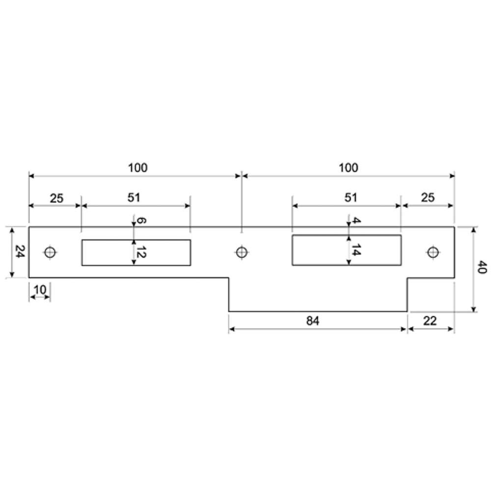 08432206 mauer 432 sl.plaat RVS Din Rs