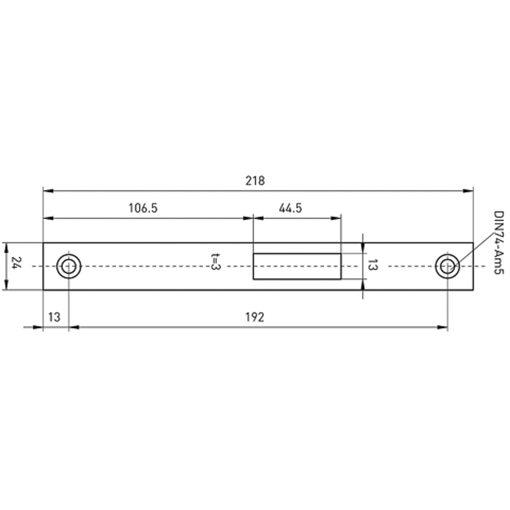 08447006 mauer 447 sl.plaat RVS Din Ls/Rs