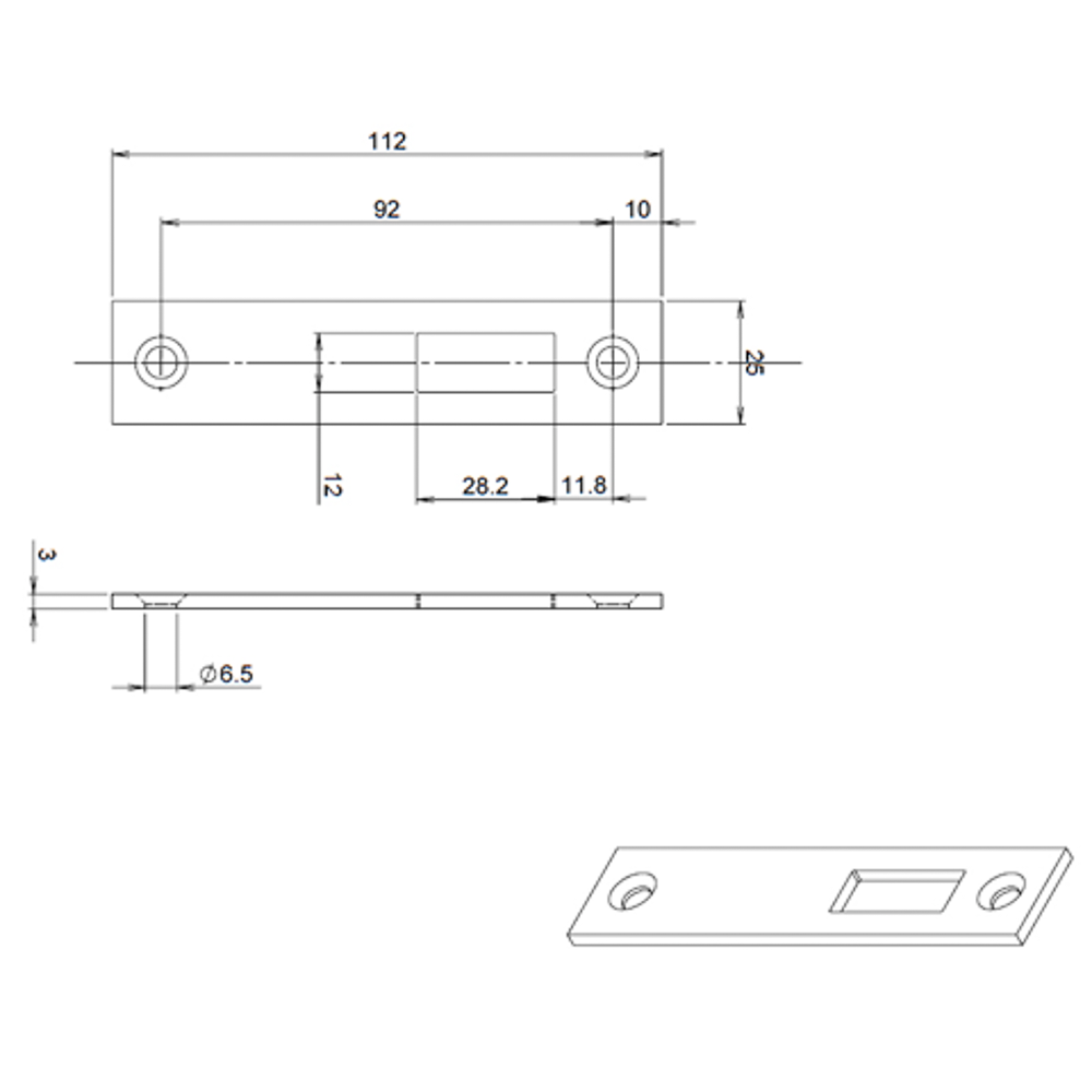 08449006 mauer 449 sl.plaat RVS Din Ls/Rs