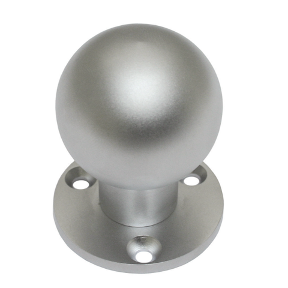 183540.9 Round knob 45mm on mounting plat 50x4 mm round Bmc