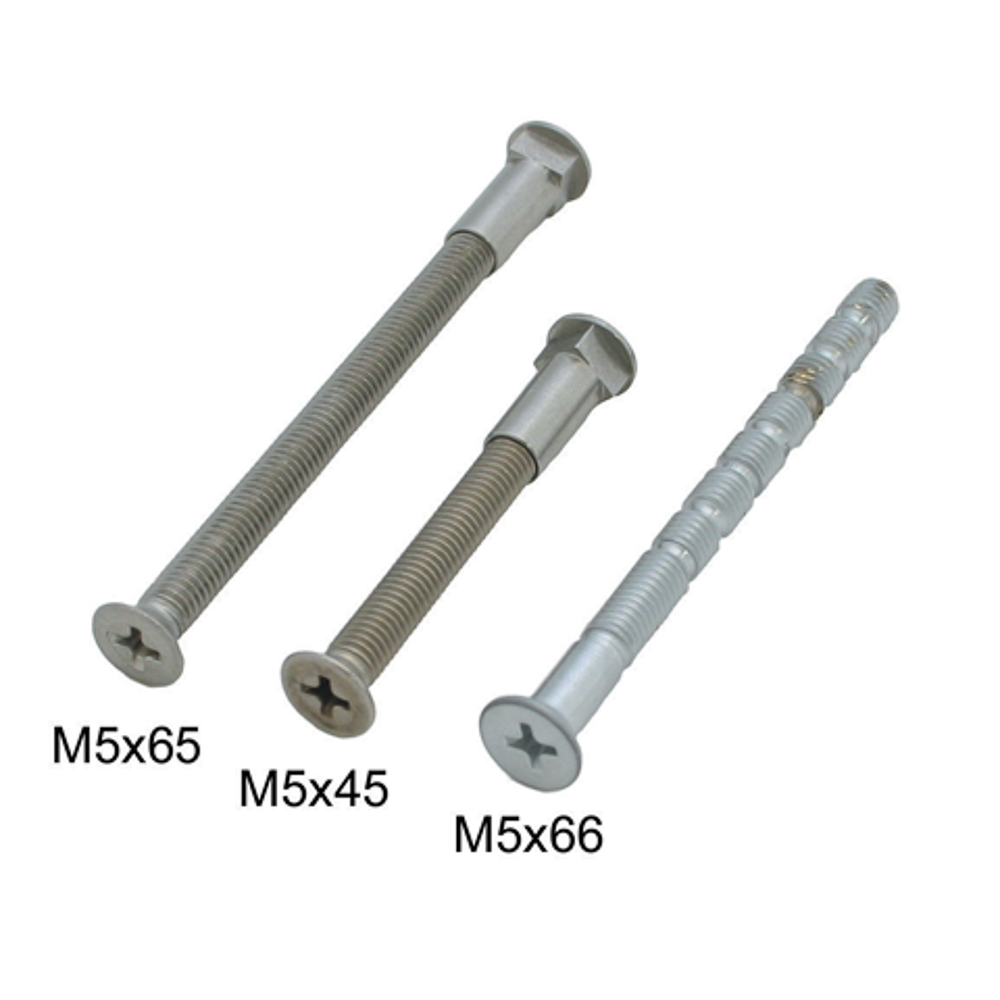 27209945.4 Patentbouten compleet M5x45 mm voor deurschilden Mp