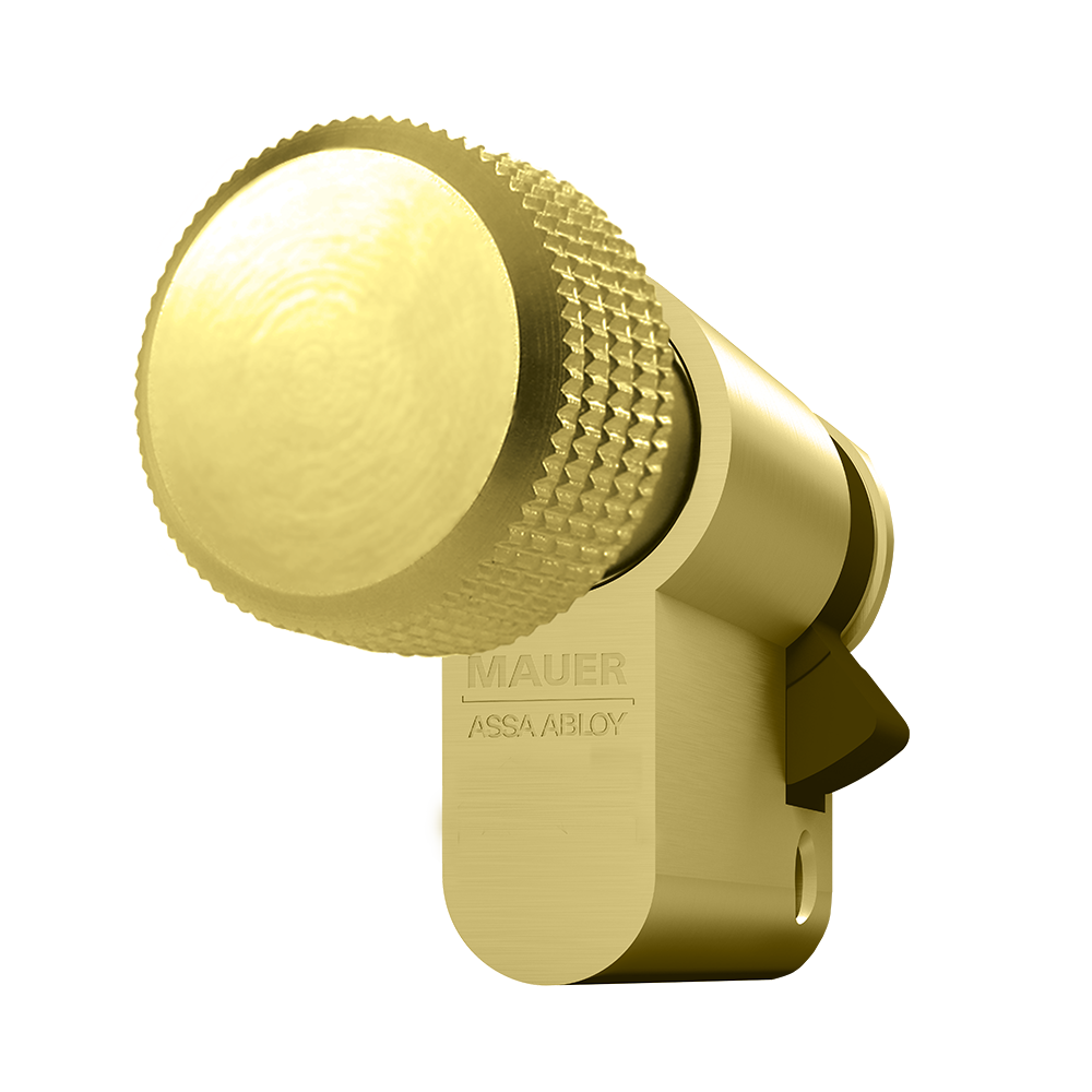 41HKC0-MS Mauer Halve Knopcilinder Messing 26/9=35 mm