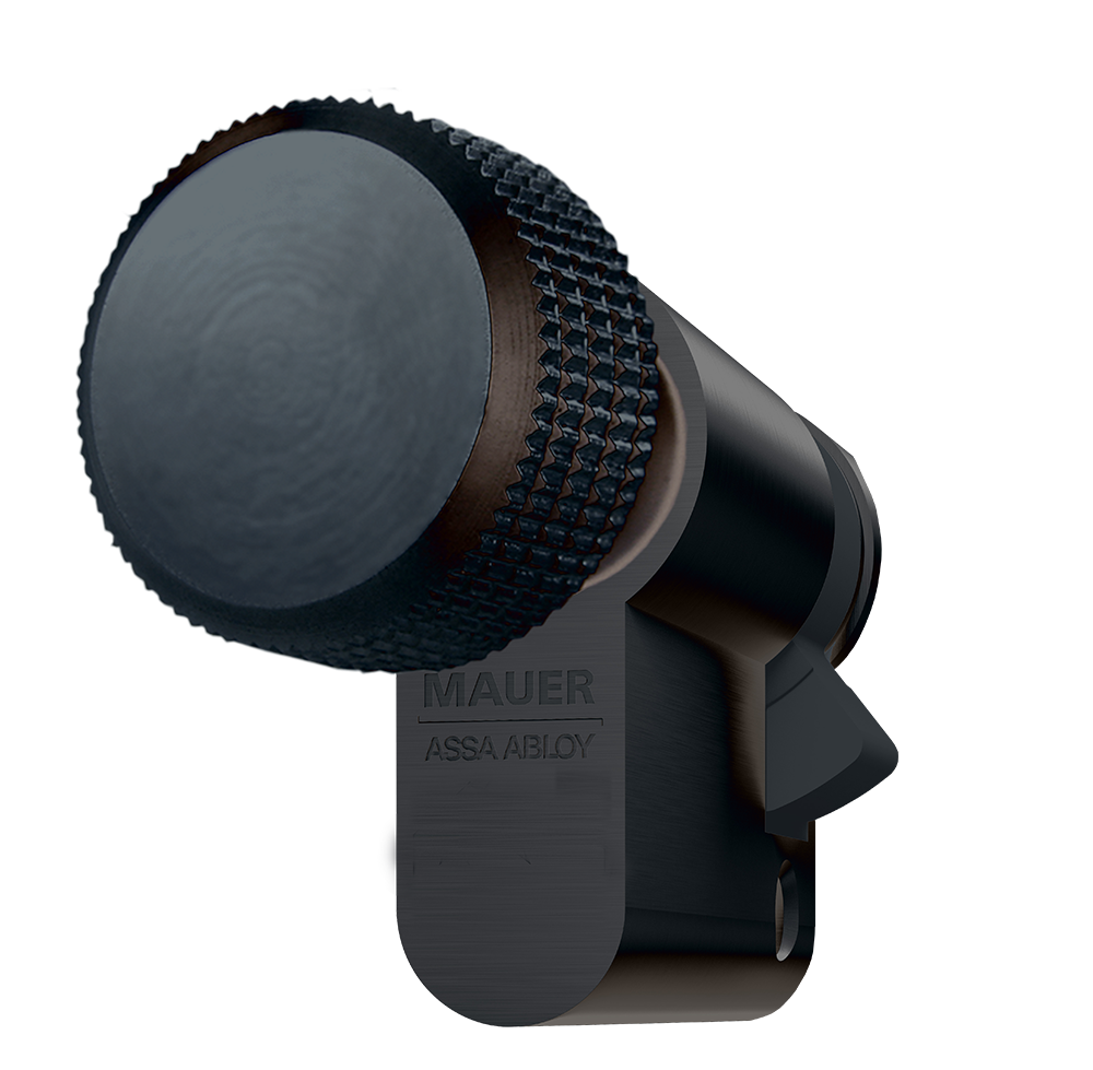 44HKC1-ZW Mauer Halve Knopcilinder Zwart 31/9=40 mm